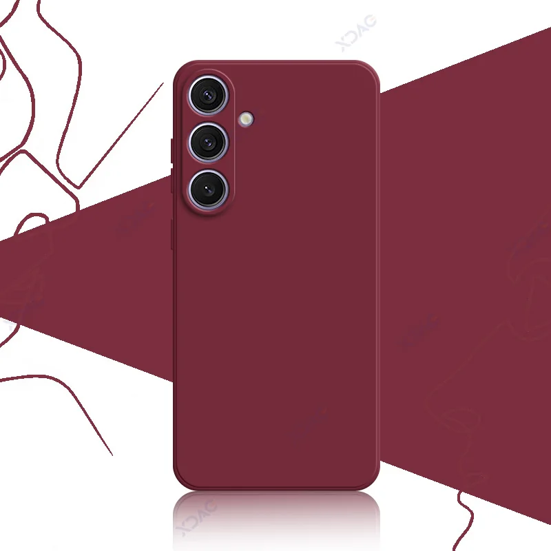 Square Liquid Silicone Phone Case - 360° Soft Protective Anti-Fall Armor Cover