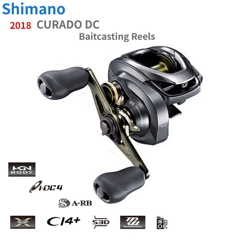 2018 SHIMANO CURADO DC 150 151 150HG 151HG 150XG 151XG 6.2:1 7.4:1 8.5:1  Gear Ratio Saltwater Low Profile Baitcast Fishing Reel