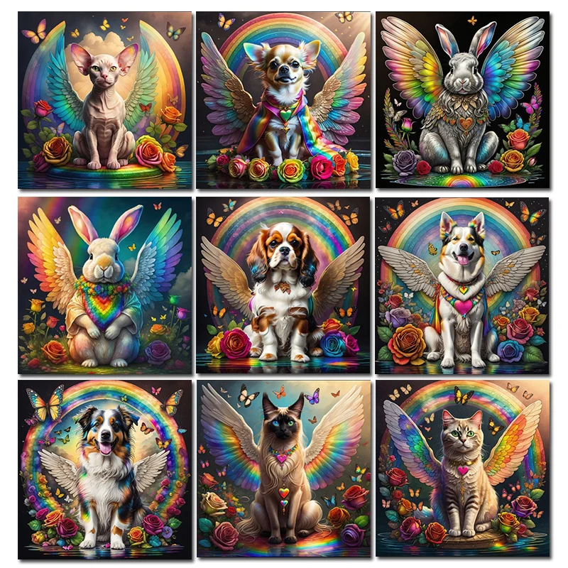 Cavalier King Charles Diamond Painting Kit Full Square Round Drill Home Decoration Art Canadian Eskimo Dog Strass Pictures