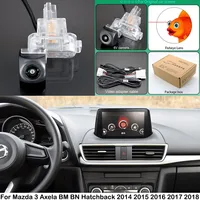 For Mazda 3 M3 Axela BM BN Hatchback 2014 2015 2016 2017 2018 OEM Original Screen HD Fisheye Reverse Camera Plug and Play - Image 2