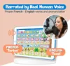French English Bilingual Learning Tablet Toy Learn Alphabet ABC Numbers Words Spelling| Interactive Educational Toys for Kids 5