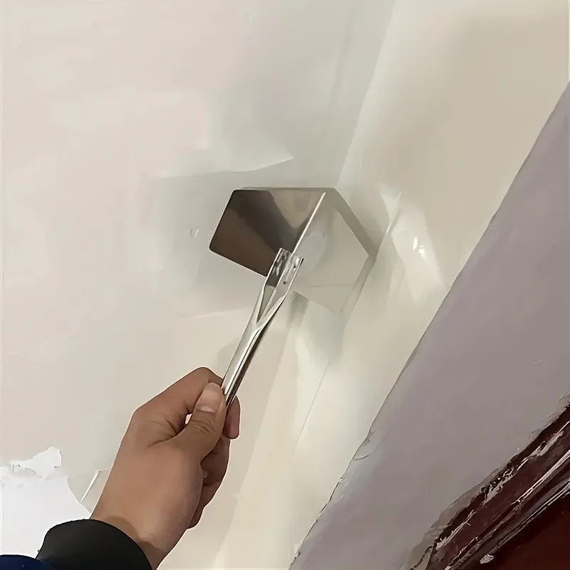 Putty knife 4pcs Stainless Steel Yin and Yang Horn Wall Corner Scraping Putty Wall Corner Spatula Tool Set For Repair and Smoothing