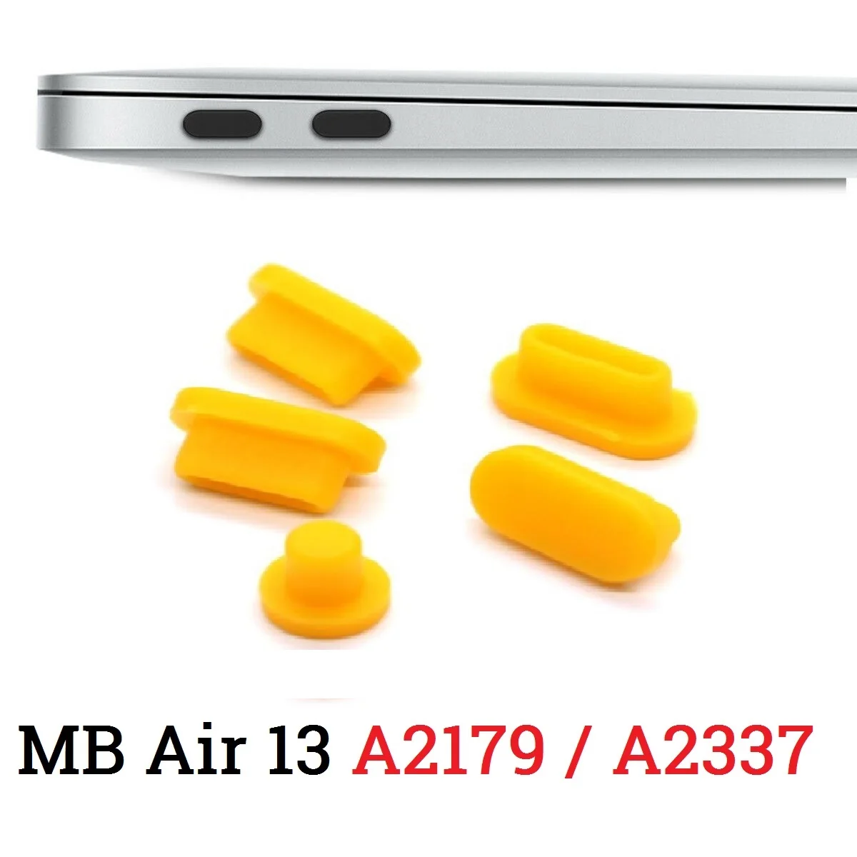 Пылезащитная заглушка для Macbook Air 13 2018 touch ID A1932, 5 шт./Лот, Силиконовая Водонепроницаемая Пылезащитная заглушка, 2 пакета