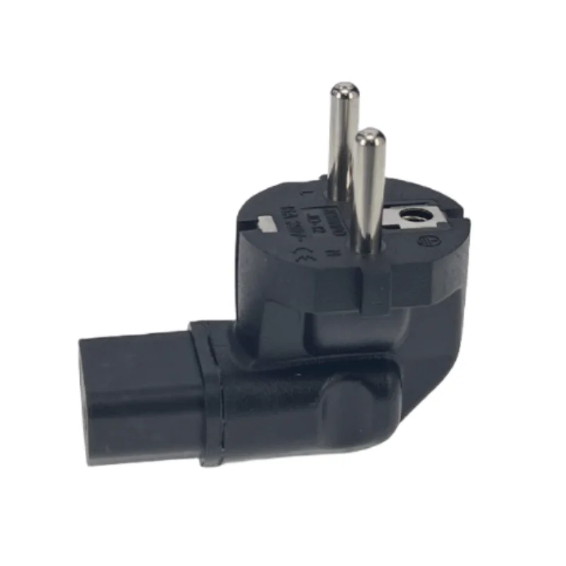 EU to C13 conversion plug adapter 16A250V European pround 2 pins 4.8mm schuko Type F wire grounding converter for change plug