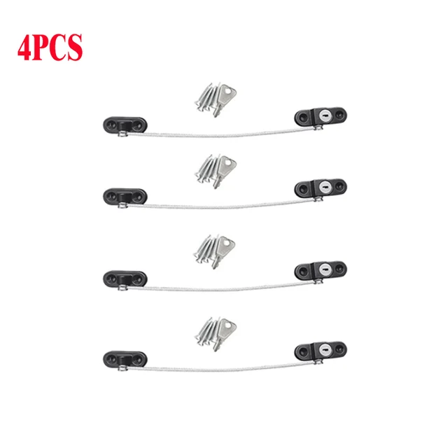 Home Window limiter Baby Door Lock Protection from Children Window Lock from Children Lockers Drawer Password Locks Baby Safety Screw fixed 4pcs