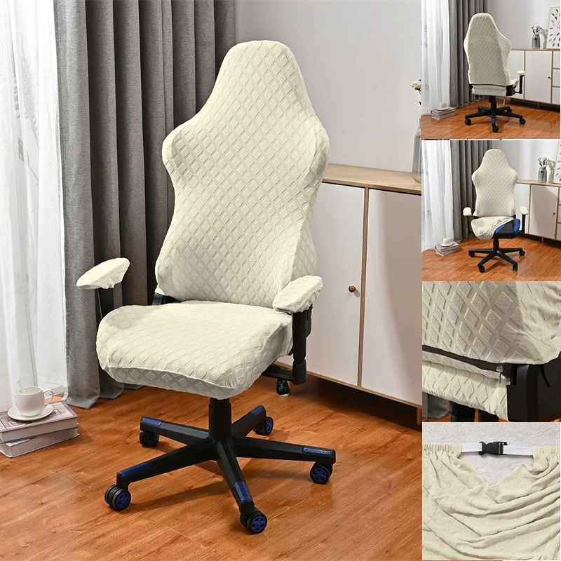 

Washable Boss Armrest Chair Computer With Case Cover Protector Office Elastic Jacquard Seat s Gaming