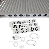 5.0 พัดลมหม้อน้ํา Booster ชุดขยายพัดลมระบายอากาศปรับอุณหภูมิ 100-240V 50/60Hz AC 350MA Air Conditioners EU 1