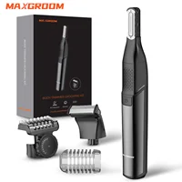 MAXGROOM Electric Body Hair Trimmer Bidirectional Shaving Waterproof Double-edged Razor Blade Groin Pubic Ball Trimmer for Men 1