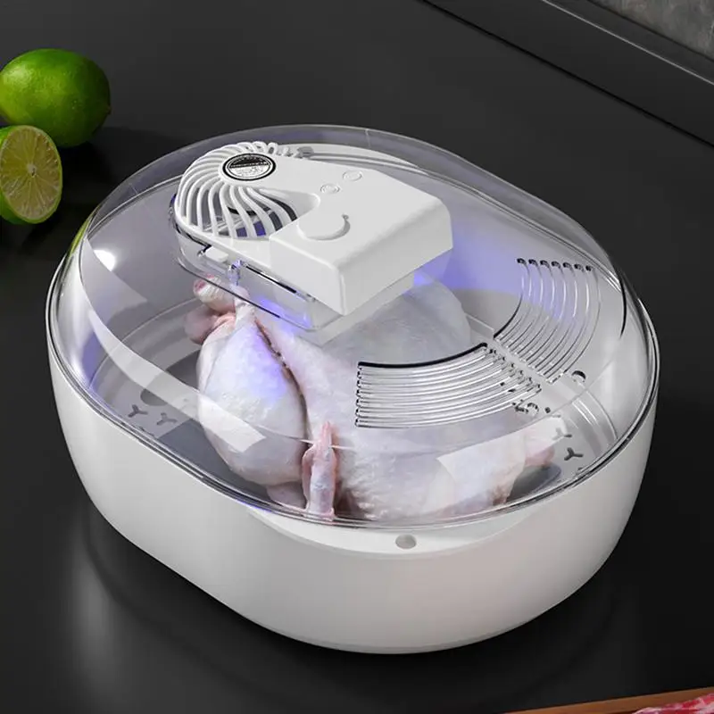 Smart Quick Thaw Machine 6 in 1 Defrosting Tray Household Food Meat Fresh-Keeping UV Sanitizing Box Tableware Meat Defroster