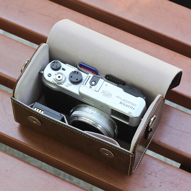 LeatherCameraBagCoverForNikonJ1ForLeicaDLUXCameraProtective