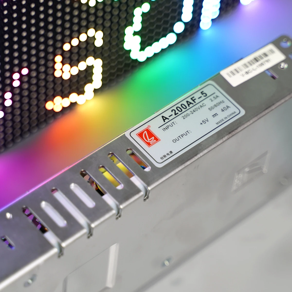 A-200AF-5 Chuanglian 5V 40A 200W Super Slim Power Supply For Advertising LED Display Screen Panel Matrix