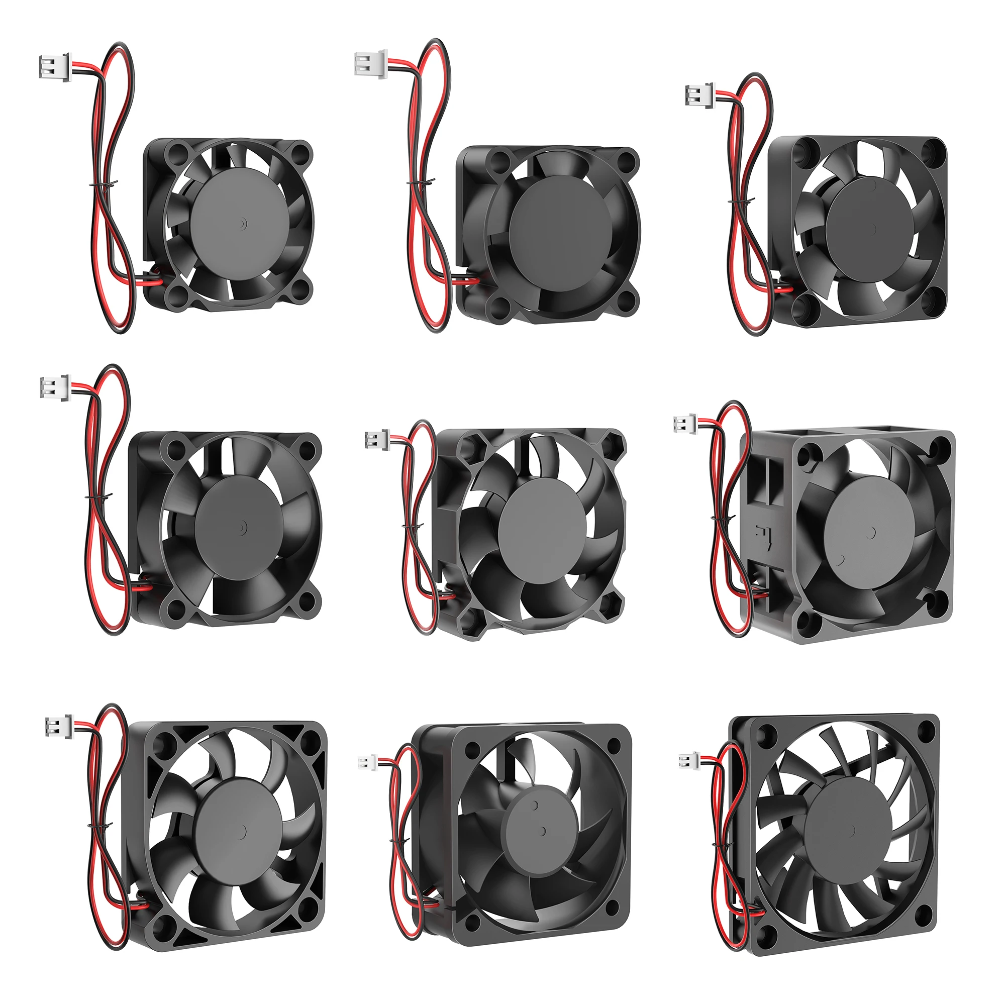 High-Performance DC Cooling Fan with Brushless Motor for 3D Printing (2-Pin Connection)