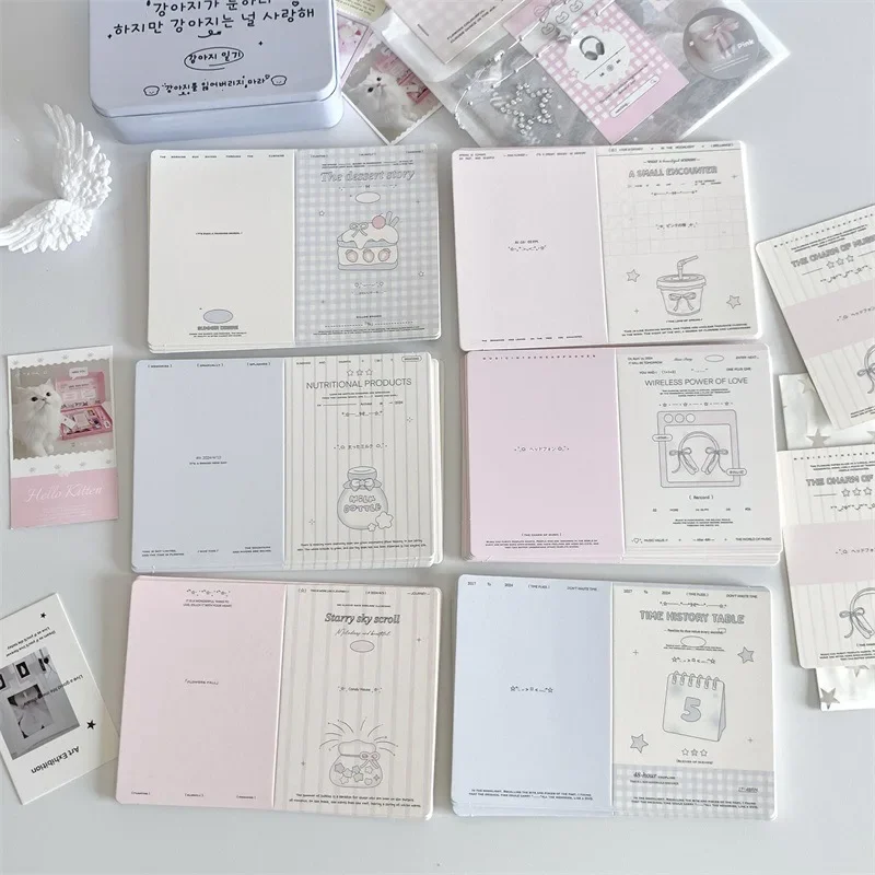Mini Folding Card DIY Message Greeting Card Toploader Deco 10 Pcs/Pack business and greeting cards