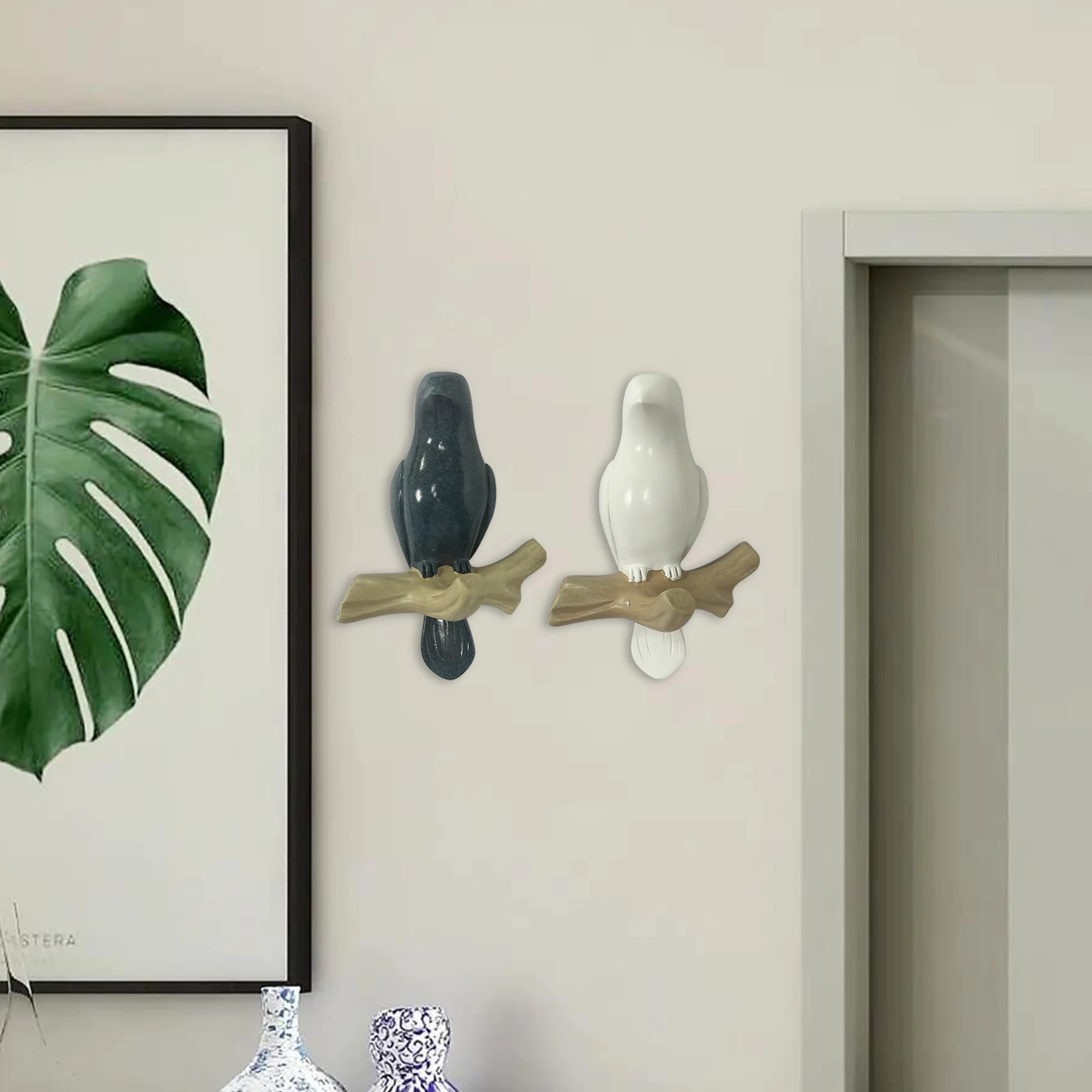 

Bird Decoration Hook Animal Hangers Key Holder Cute Decor Wall Hooks Home Decore Bathroom Accessories for Living Room Shlves