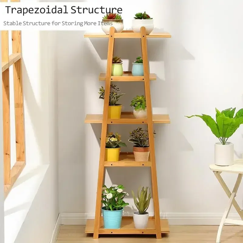 Living Room Floor-type Plant Shelves Balcony Simple Modern Iron Art Pot Holder Storage Shelf for Greenery Display