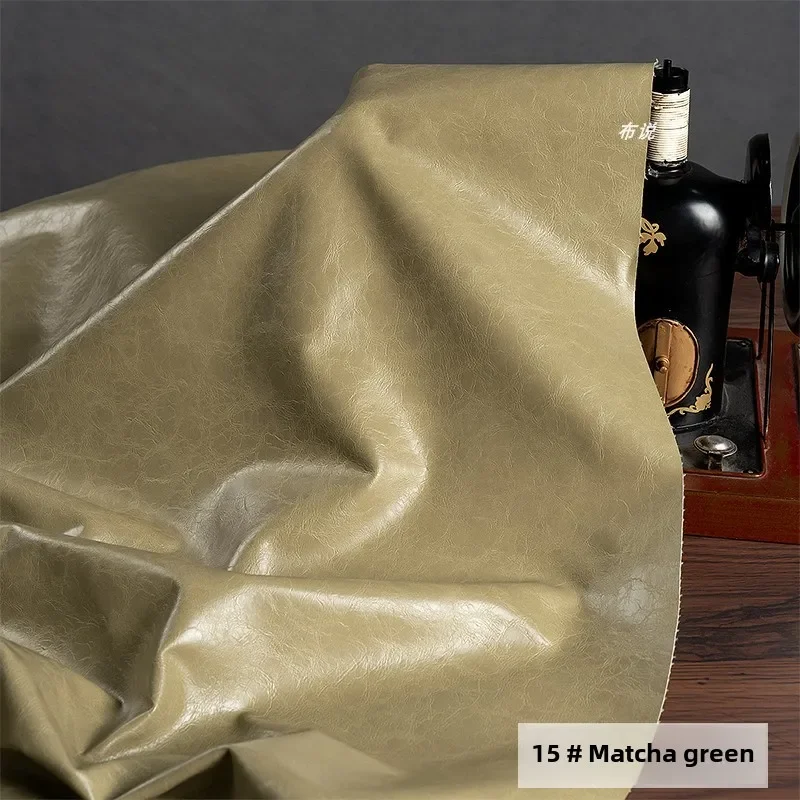 PU Leather Fabric Soft Clothing Designer Fabric Apparel Sewing Cloth for 50x138cm Diy Material