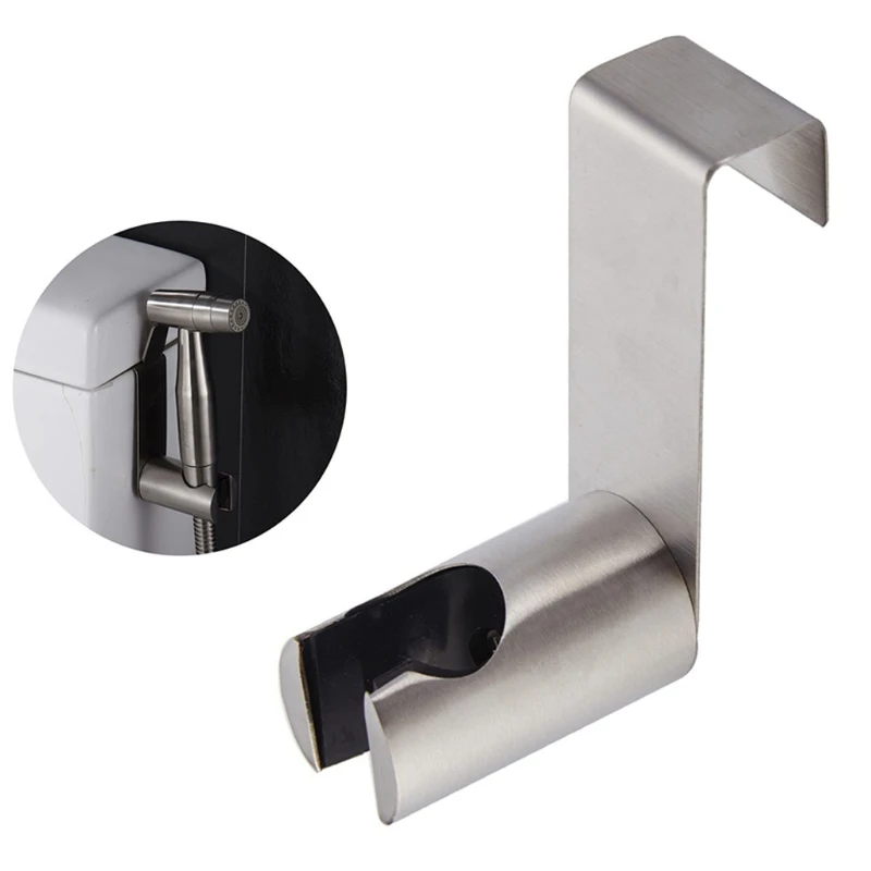 

Hook For Handheld Shower Wand For Bidet Sprayer Toilet Stainless Steel Shattaf Bracket Brushed Nickel Coating Holde