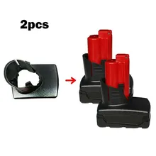 2Pcs M12  Battery  Case Top Shell Plastic For Milwaukee 48-11-2411  Li-Ion 4.0-6.0aH  Battery Power Tool  Batteries Accessories