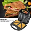 Sandwich Maker,Waffle Maker, 220V 750W Double‑Sided Electric Sandwich Maker Automatic Breakfast Making Machine EU Plug 1