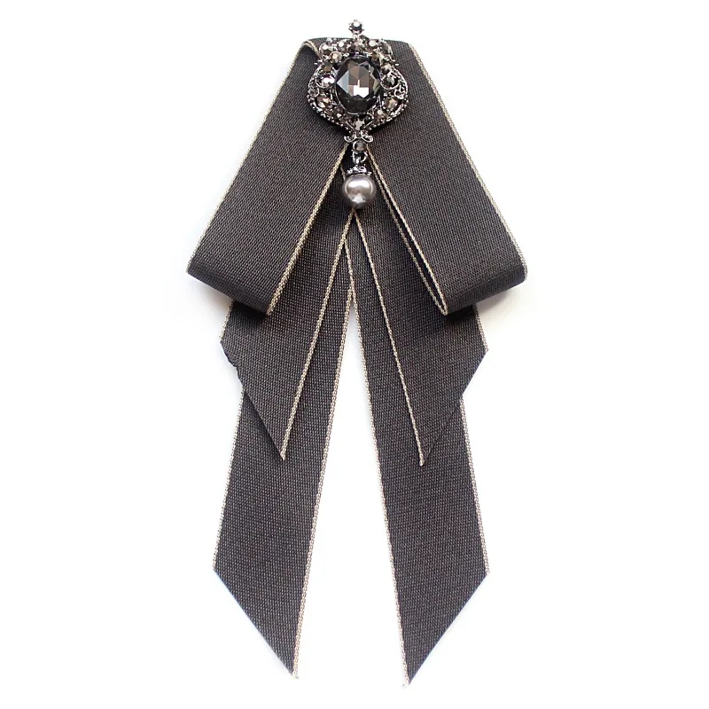 Vintage Bow Tie Cameo Diamond Tassel Brooch – Elegant Jewelry Gift