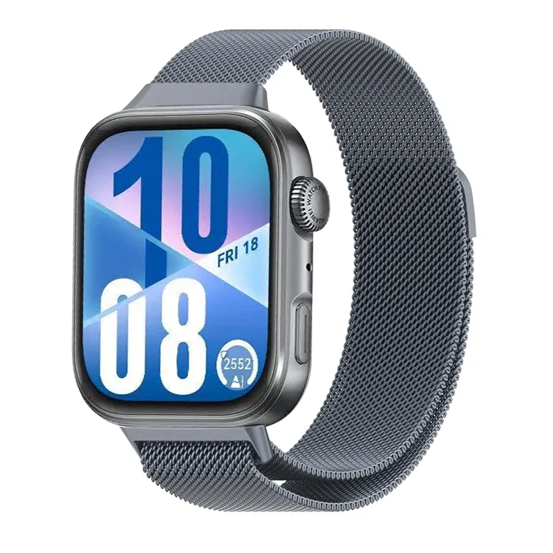 حزام معدني بحلقة ميلانو لساعة Huawei Watch Fit 4/3...