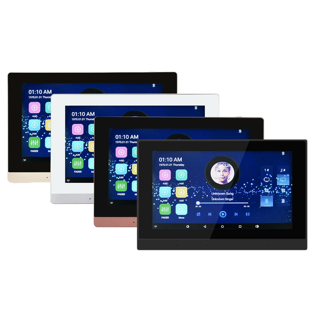 Hot Smart Home Cinema Theater WiFi Blue Tooth Android Mini 7inch In Wall Audio Amplifier