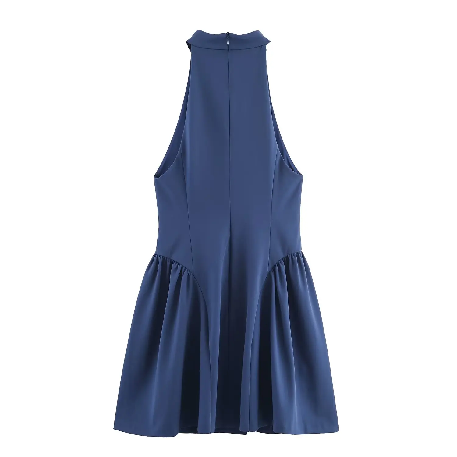 Women Summer New Halter Ruffle Mini Dress Female Sexy Sleeveless Slim Fit Party Dresses Elegant Fashion Vacation Lady Short Dres