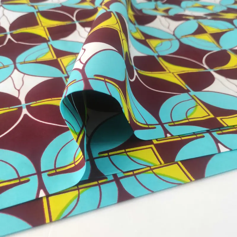 Wax Print Block Fabric African Wax Cotton Item No.M4-2