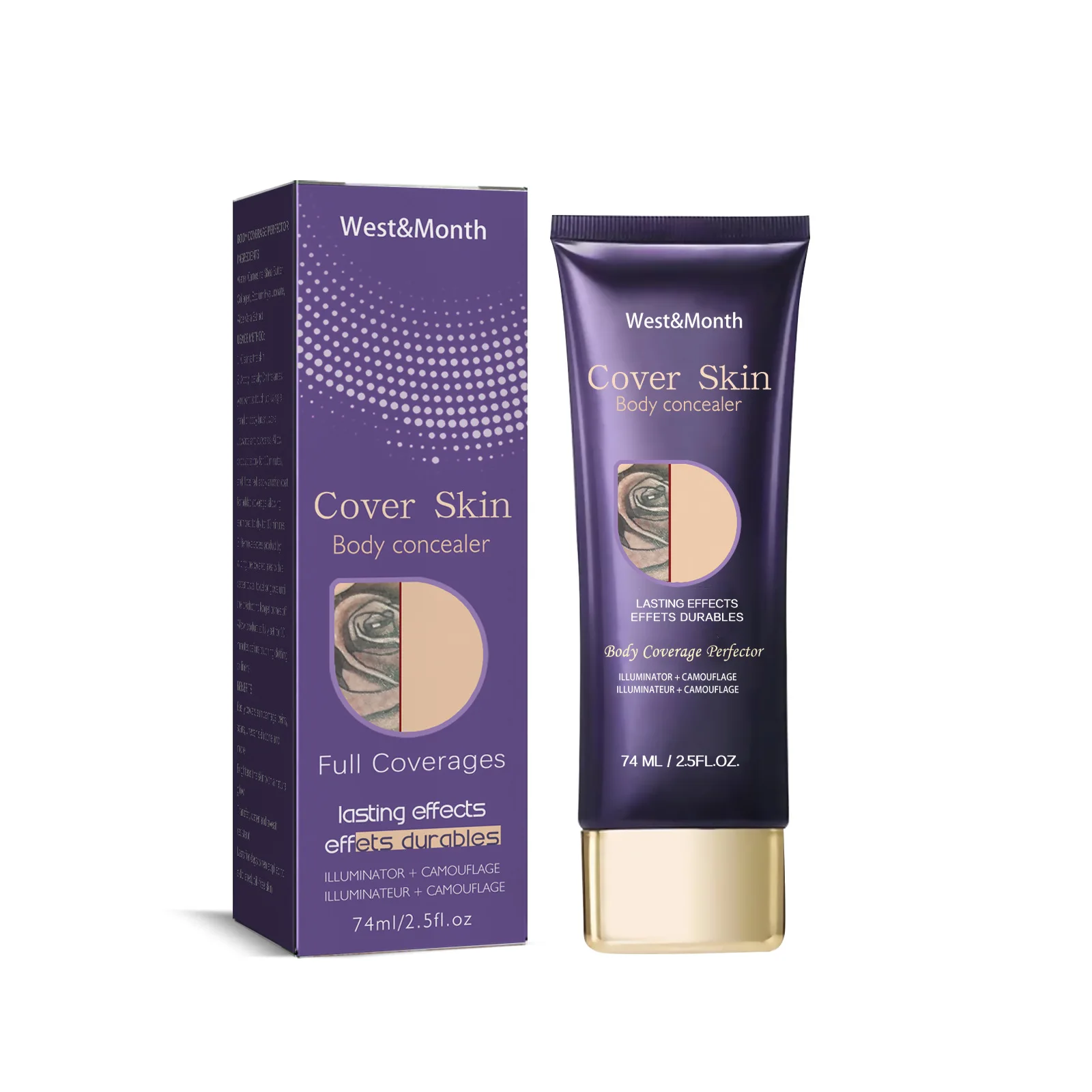 Concealer Full Coverage Tattoo Dark Circles Hide Blemishes Acne Scars Correct Pigment Waterproof Lasting Makeup Base Foundation