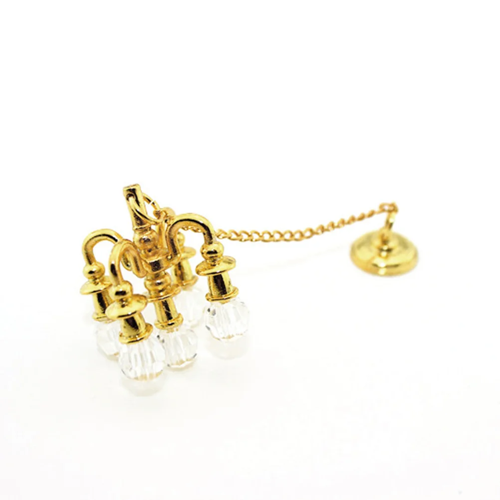 

1: 12 Miniature Decoration Table Wall Accessories Furniture Golden