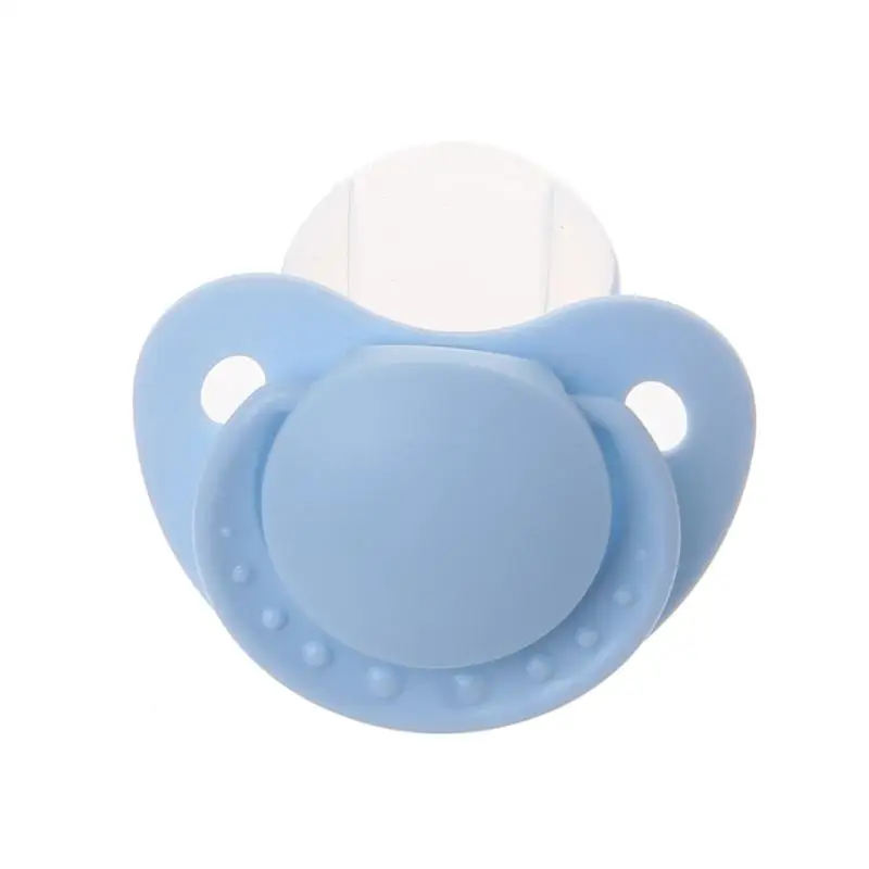 Calming Adult Sized Pacifier for Adult Babies Large Handle Shield for Babies Large Handle Pink Blue