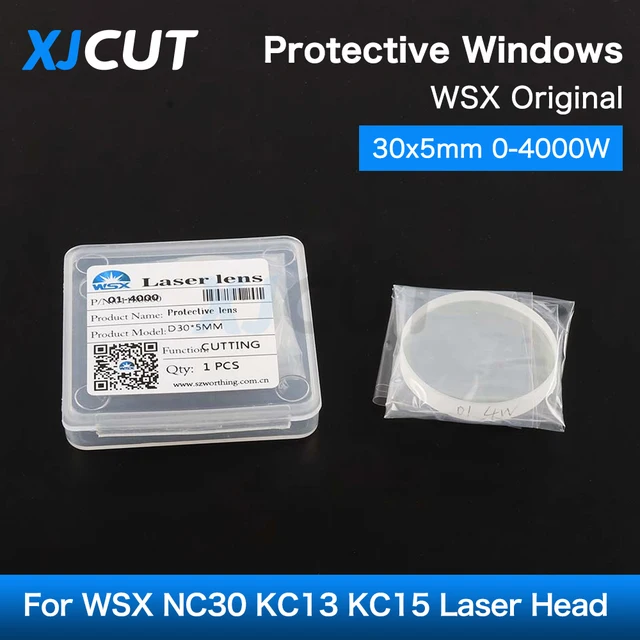 Fiber Laser Protective Windows Protection Lens Dia18/20/24.9/27.9/30/37 Optical for WSX Precitec Raytools WSX Bodor Laser Head 4