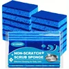 6/12Pcs Sponges Kitchen Non-Scratch Scrub Dish Sponges Safe on Non-Stick Cookware Dual Sided Cleaning for Kitchen Household