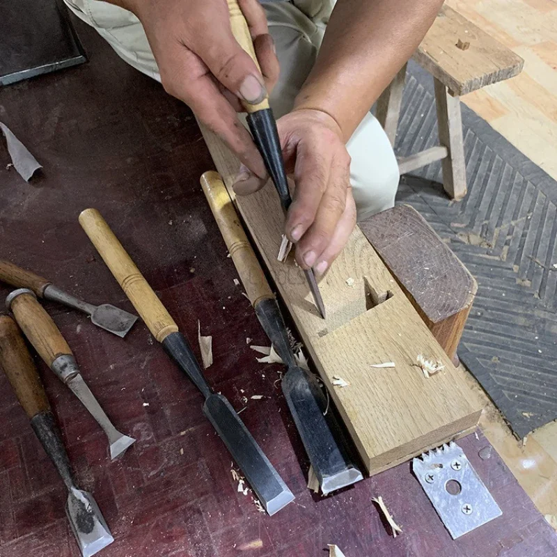 

New Woodworking Chisel Flat Shovel with Steel Veneer Professional Manual Forged Tenon Chisel Woodworking Chisels Household Tools
