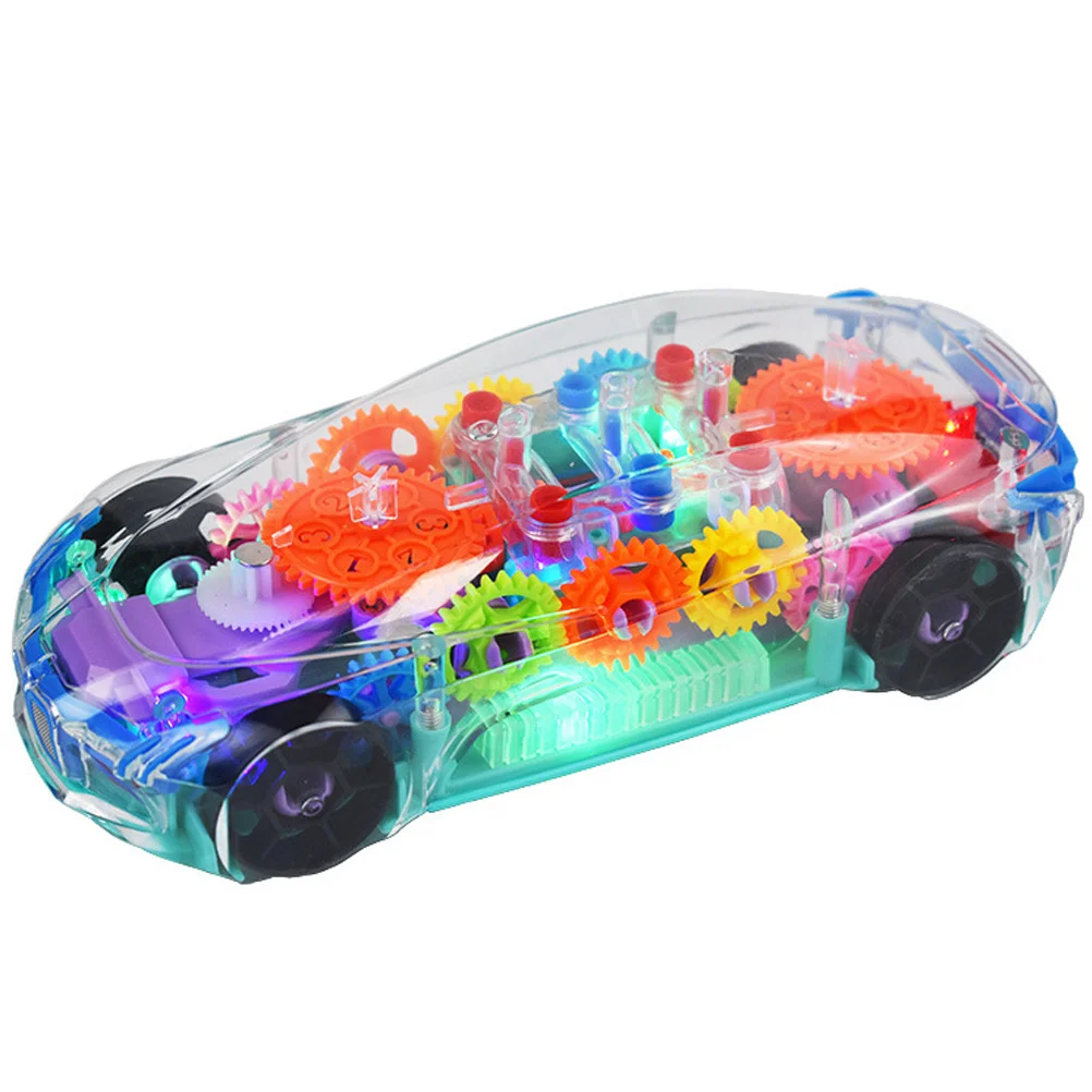 

Colorful Light Electric Musical Cars Cars Toys Car Creative Clear Body Gears Car Cars Cars Toys