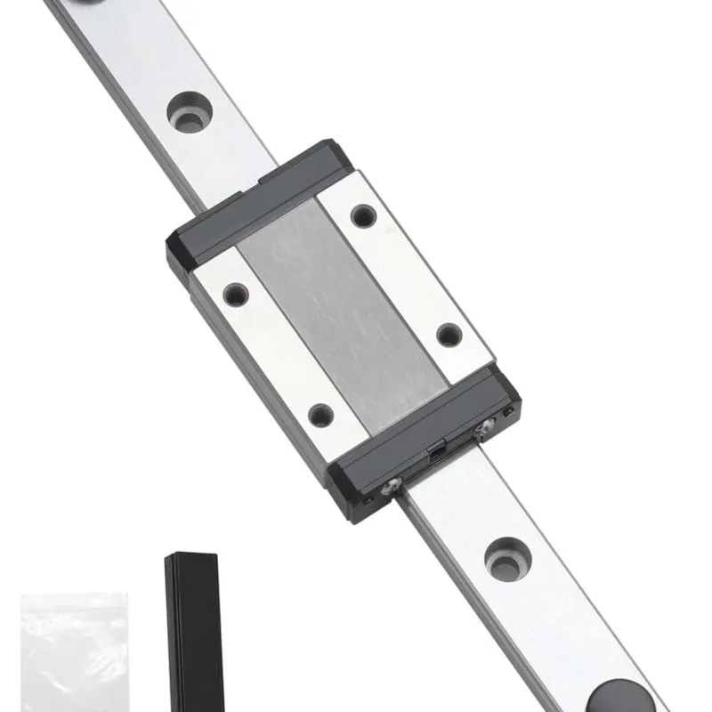 รางเลื่อนสแตนเลส 440C รุ่น MGN7 MGN9 MGN12 MGN15 ขนาด 100-800 มม. รางเลื่อนแบบเส้นตรงขนาดเล็ก 1 ชิ้น พร้อมบล็อก MGN 1 ชิ้น สำหรับงาน 3 มิติ 1