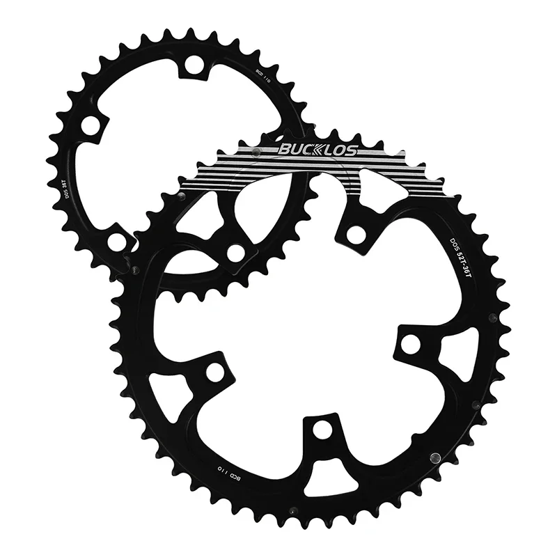 Ultralight Double Chainring for Road Bike 110BCD 50-34T 52-36T 53-39T Bicycle Cr
