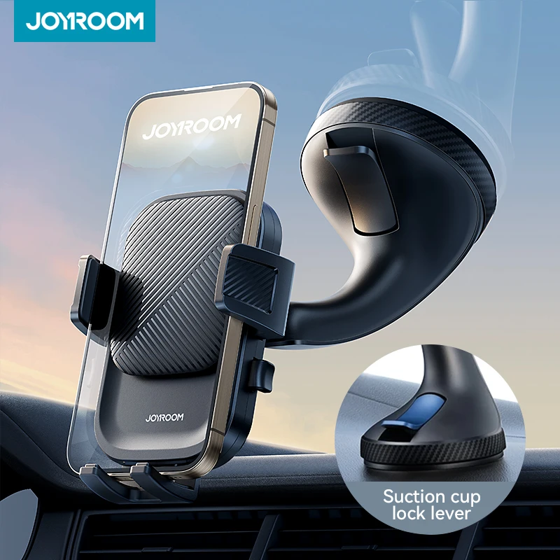 Joyroom-Support de téléphone pour voiture, mains libres, aspiration de bain, supports de téléphone portable universels pour planche Prada, pare-brise, rotation à 360 °