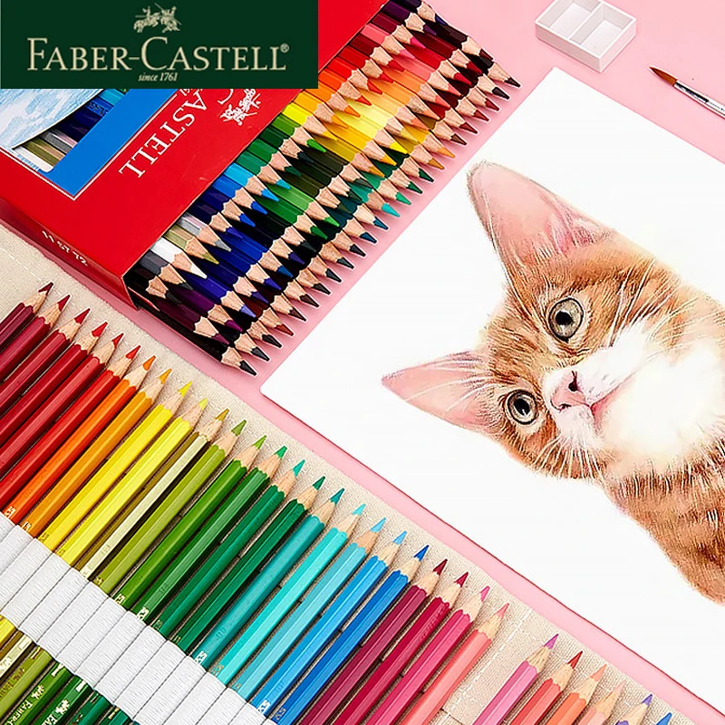 Faber－castell Polychromos Artists' Pencil Single Color, Thick 3.8 Mm Lead,  Soft, Vibrant Colour Laydown, Wasserfest - Wooden Colored Pencils -  AliExpress