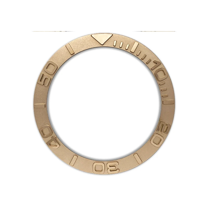Curved Metal Bezel Insert Ring