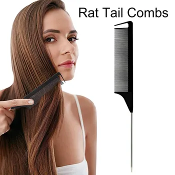 1 pz coda a punta nera parrucchiere parrucchiere styling dei capelli pettine antistatico forniture per saloni resistenti al calore parrucchiere professionale 1
