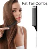 1Pcs Black Pointed Tail Salon Hairdressing Hair Styling Anti-static Comb Heat-resistant Salon Supplies Professional Hairdressing 1