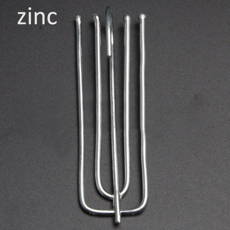 Metal Four Fork Curtain Tape Hook Curtain Cloth Ring Clamp Tracks DIY Home Accessories 15PCS curtain accessories