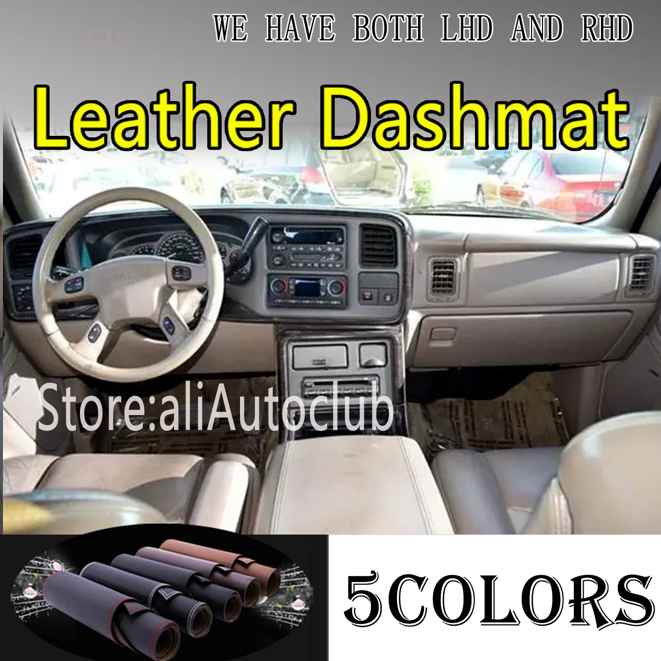 Leather Dashmat Dashboard Cover Pad Dash Mat Car Accessory Protector  Sunshades For Chevy Chevrolet Silverado 1999-2006 2000 2002 AliExpress
