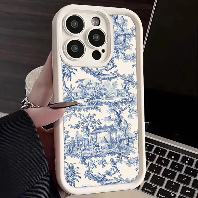 Elegant Pink Lily Silicone Y2K Phone Case Cover