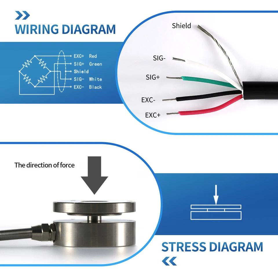 Load Cell S Type With Display - 0-500KG Weight Sensor With Digital ...