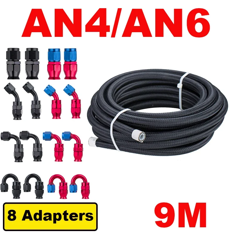 9M30ftAN4AN6E85TubeNylonStainlessSteelBraidedPTFECarFuel