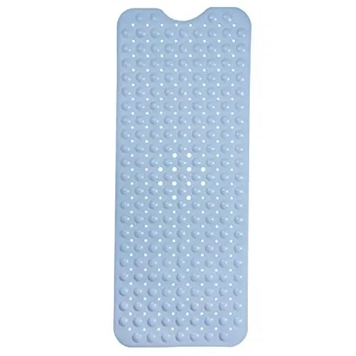Bath Tub and Shower Mats Non Slip Bath Mat, Non Slip 40 x 16 Inch Extra Large Bathtub Mat, Machine Washable Bathmat with Drain