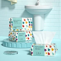 100 Count Disposable Face Towel Cotton Tissue Soft Thick Dry Wipe Reusable Makeup Remover Pads Facial Cleansing Tissue 2