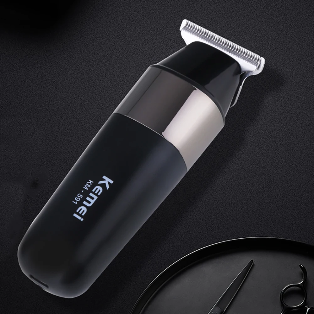 Kemei Professional Small Hair Trimmer USB Rechargeable Cordless Hair Clipper Mini Portable Electric Hair Cutting Machine for Men 5
